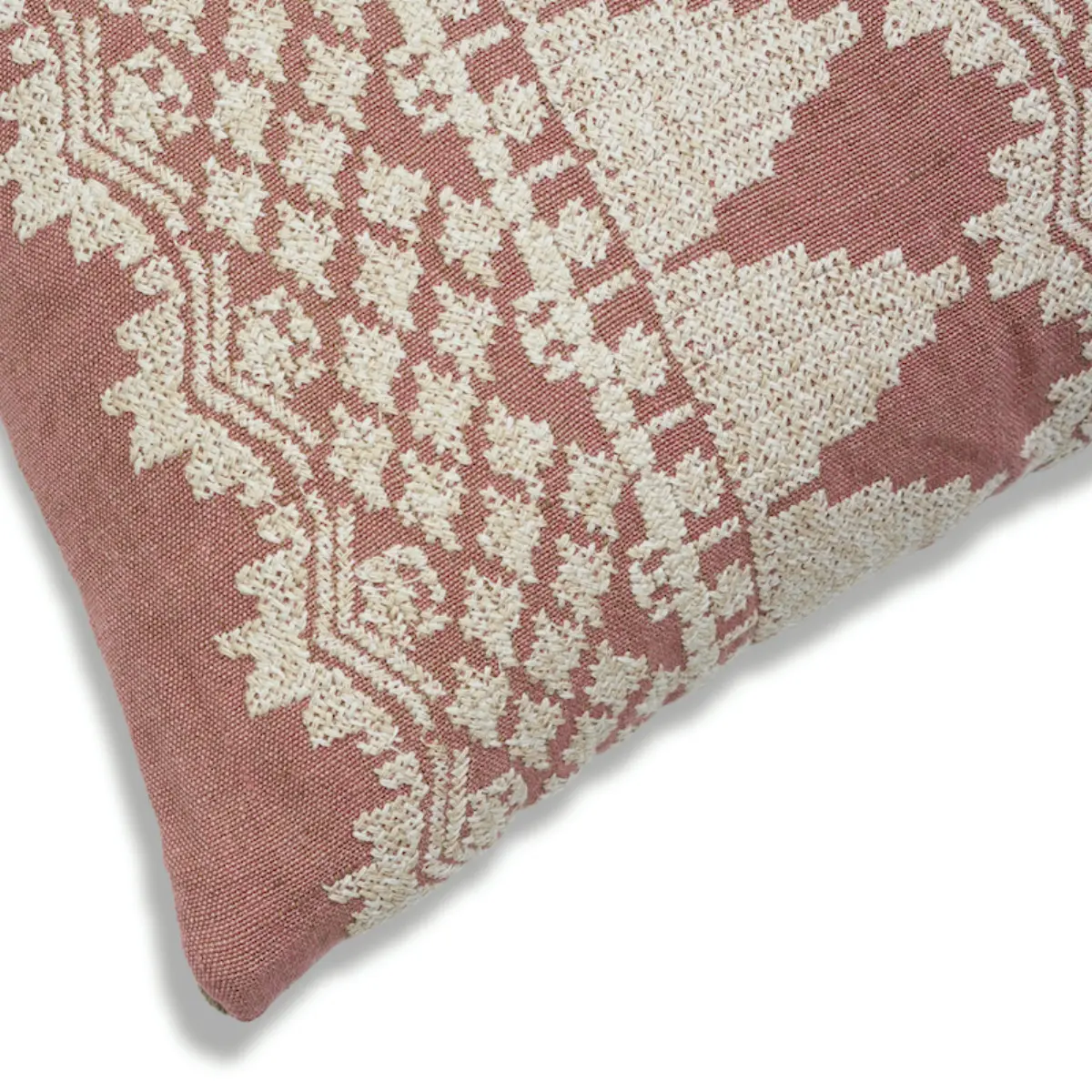 Wentworth Embroidery Pillow_ ROSE