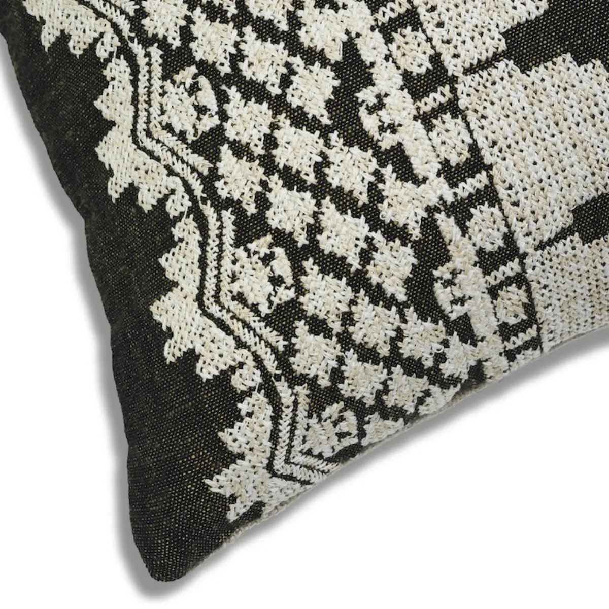 Wentworth Embroidery Pillow_ CARBON