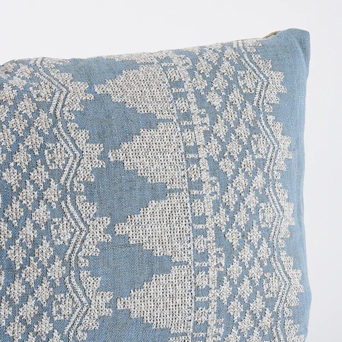 Wentworth Embroidery Pillow_ CHAMBRAY