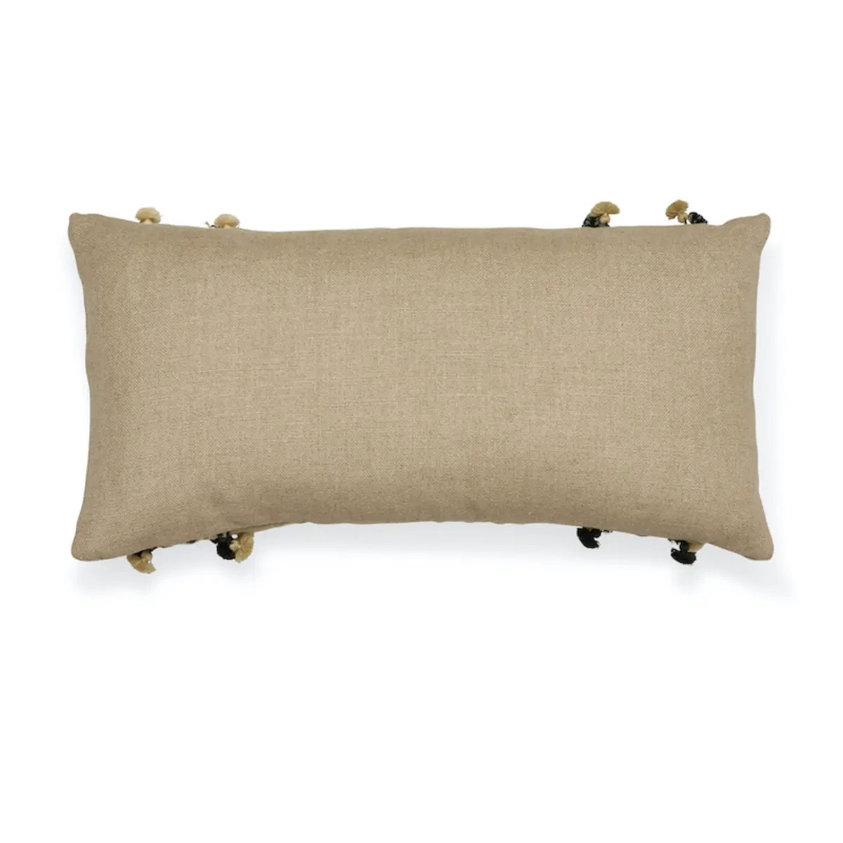 Maracana Pom Pillow_ FLAX
