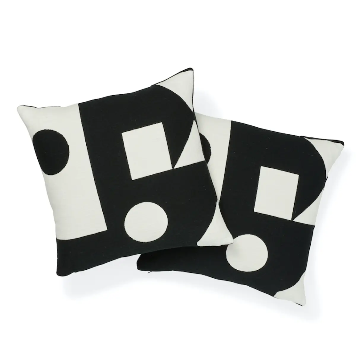 Binary Embroidery Pillow_ BLACK