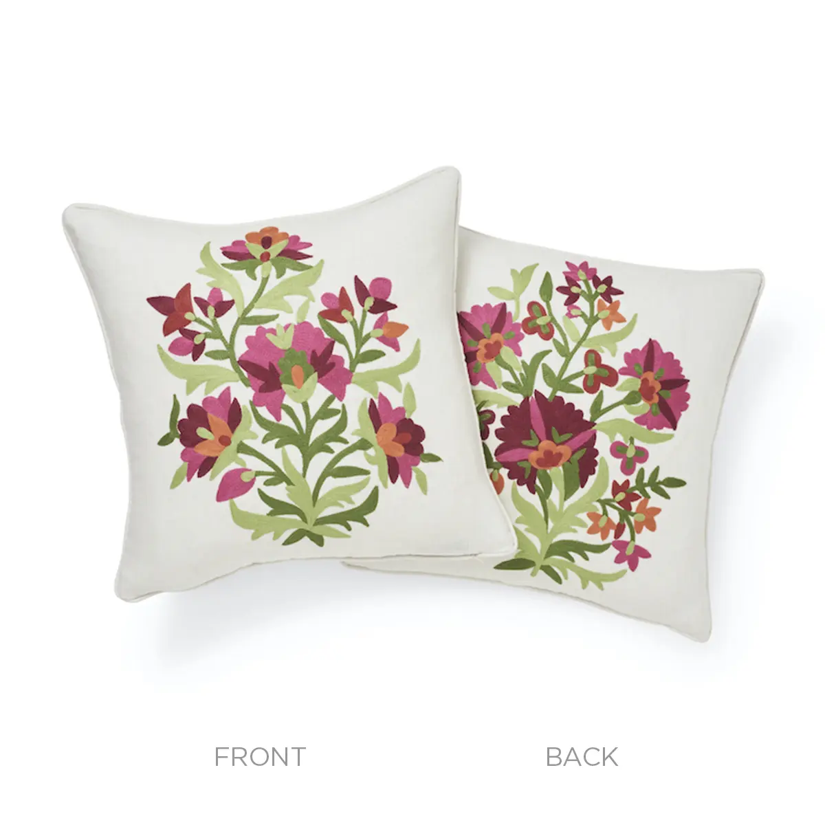 Antalya Medallian Pillow Pair_ GARNET