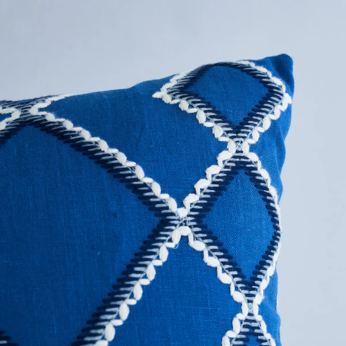 Branson Embroidery Pillow_ BLUE