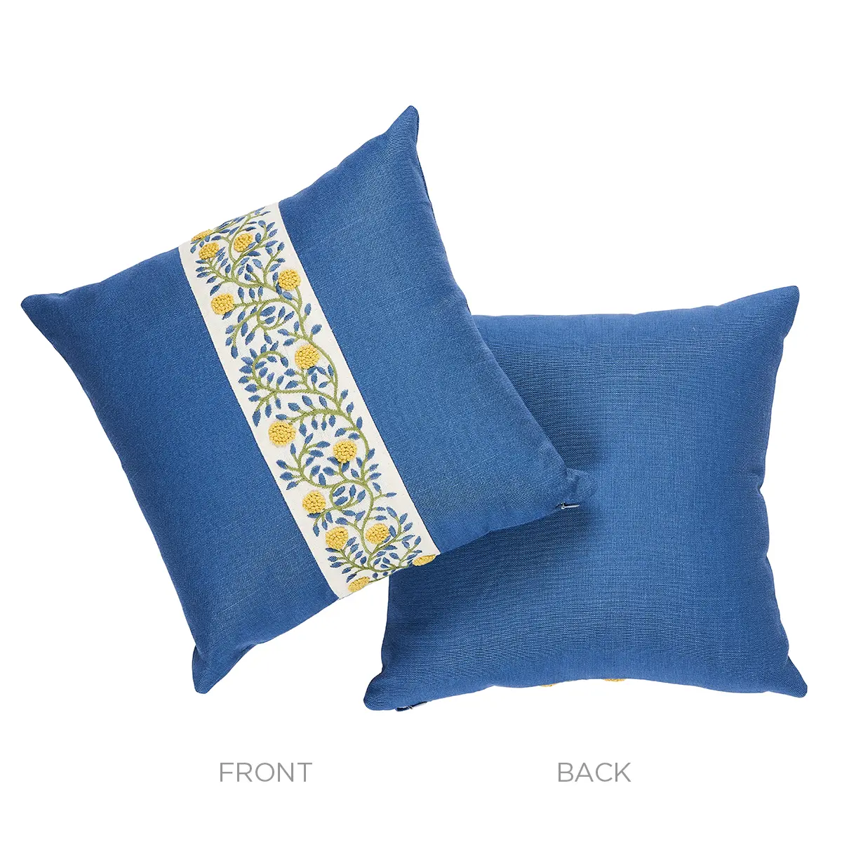 Ashoka Pillow_ CITRON & BLUE