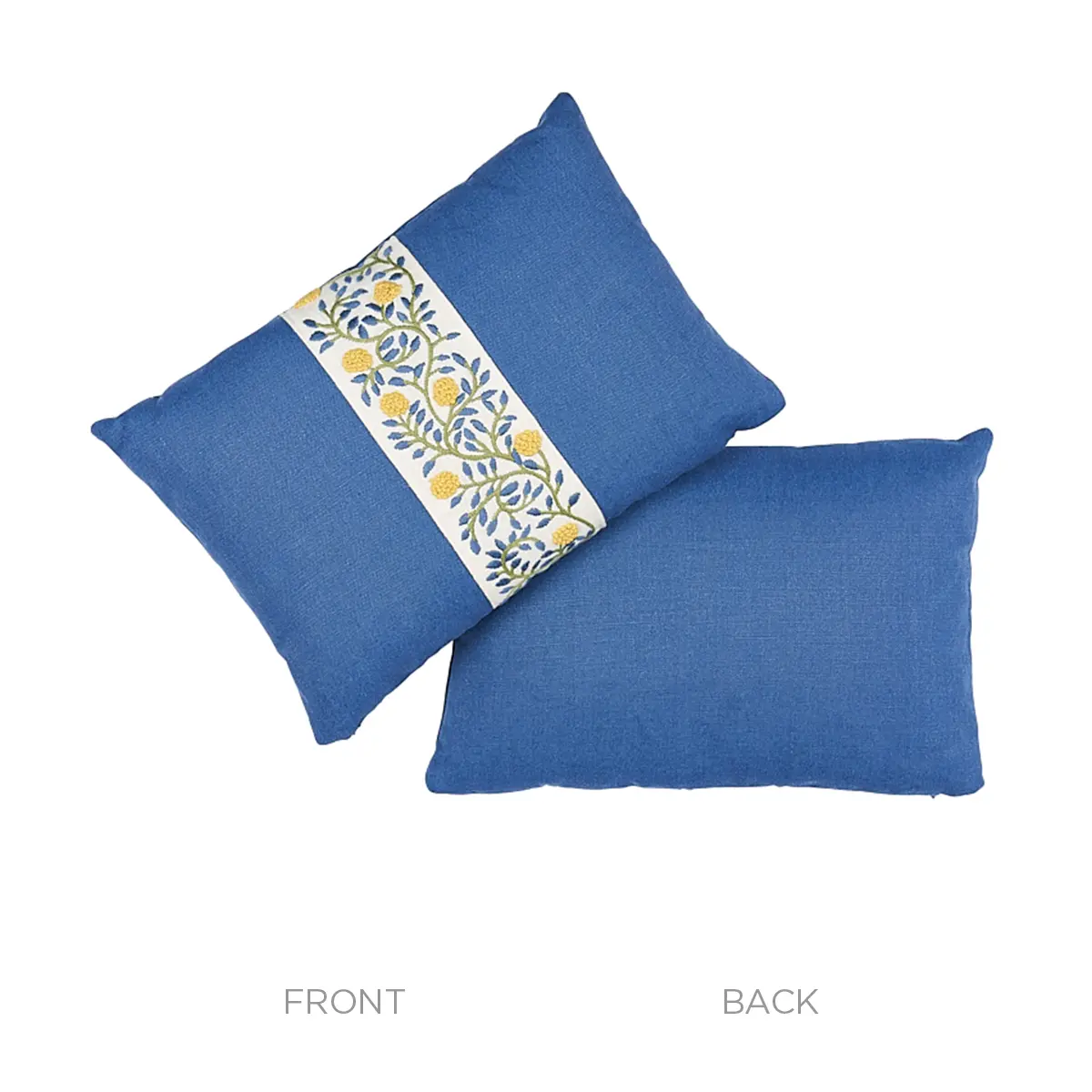 Ashoka Pillow_ CITRON & BLUE