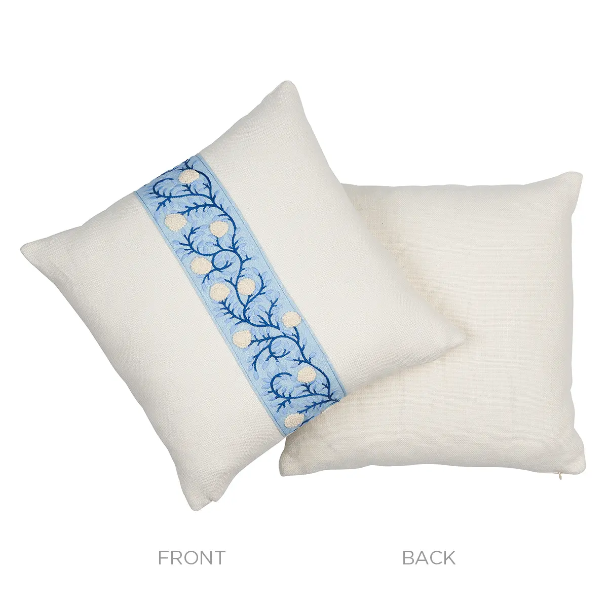 Ashoka Pillow_ IVORY & BLUE