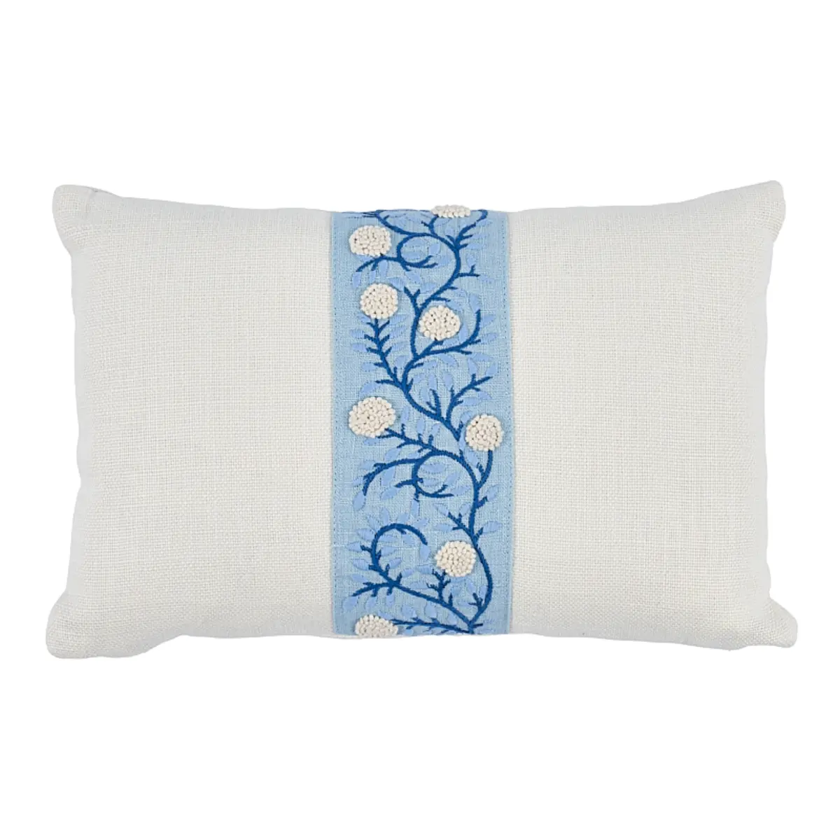 Ashoka Pillow_ IVORY & BLUE
