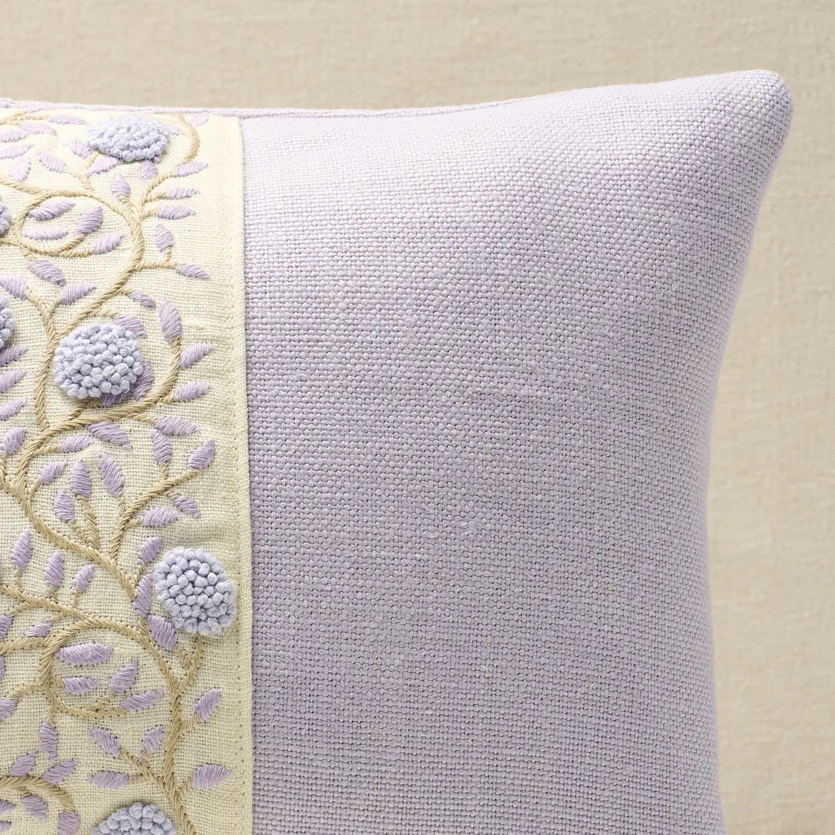 Ashoka Pillow_ LILAC & CREAM