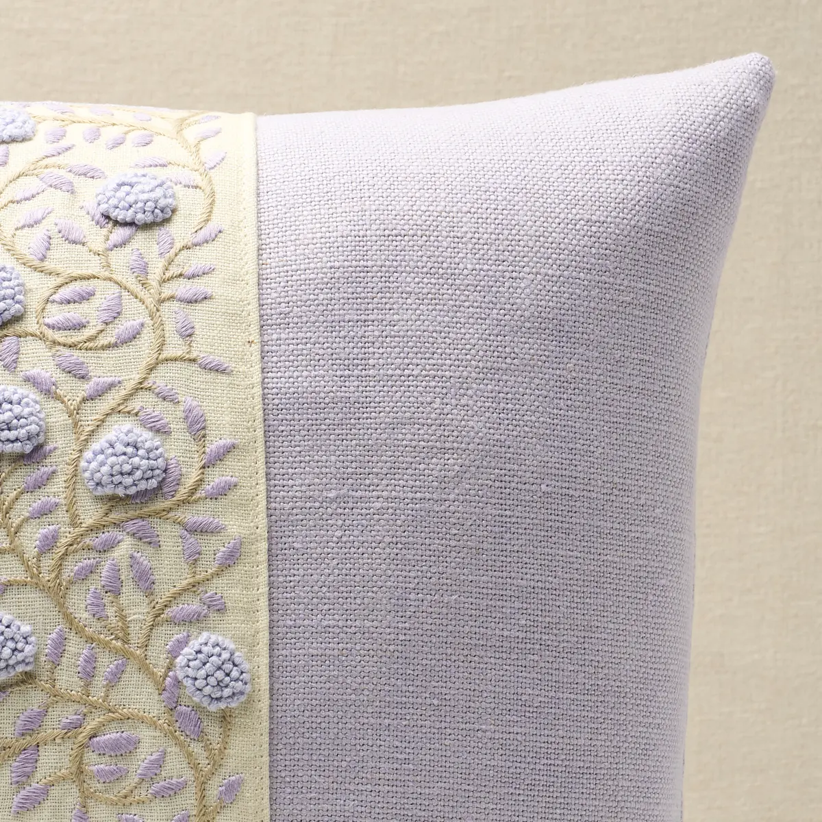 Ashoka Pillow_ LILAC & CREAM