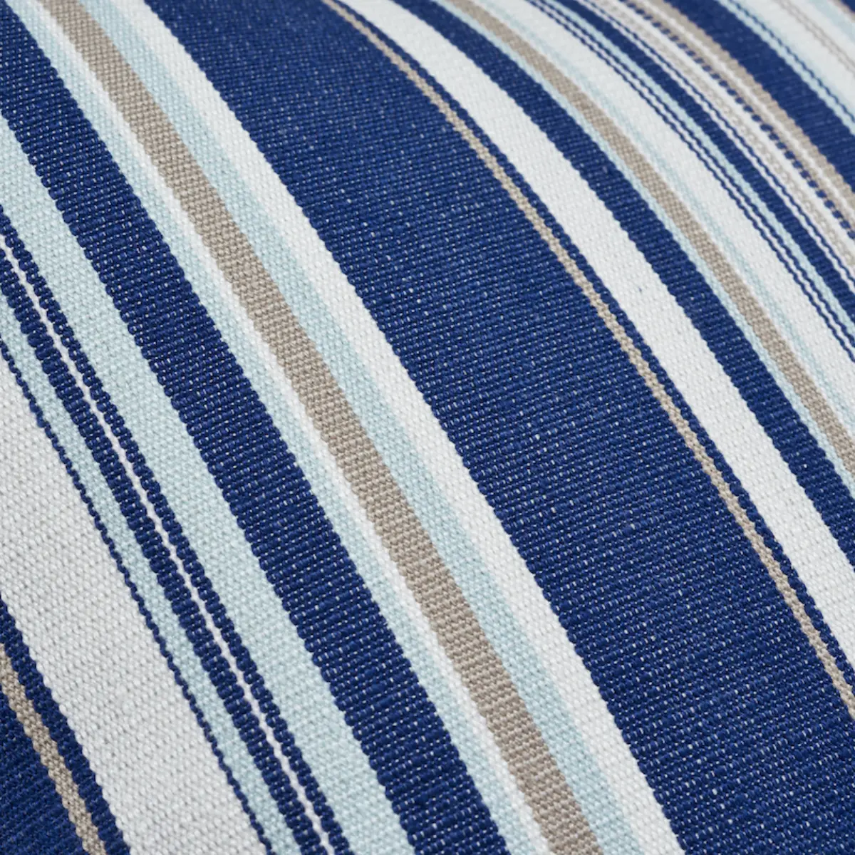Ponderosa Stripe I/O Pillow_ NAVY BLUE
