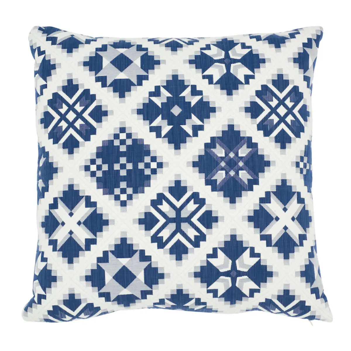 Tristan Patchwork Pillow_ INDIGO