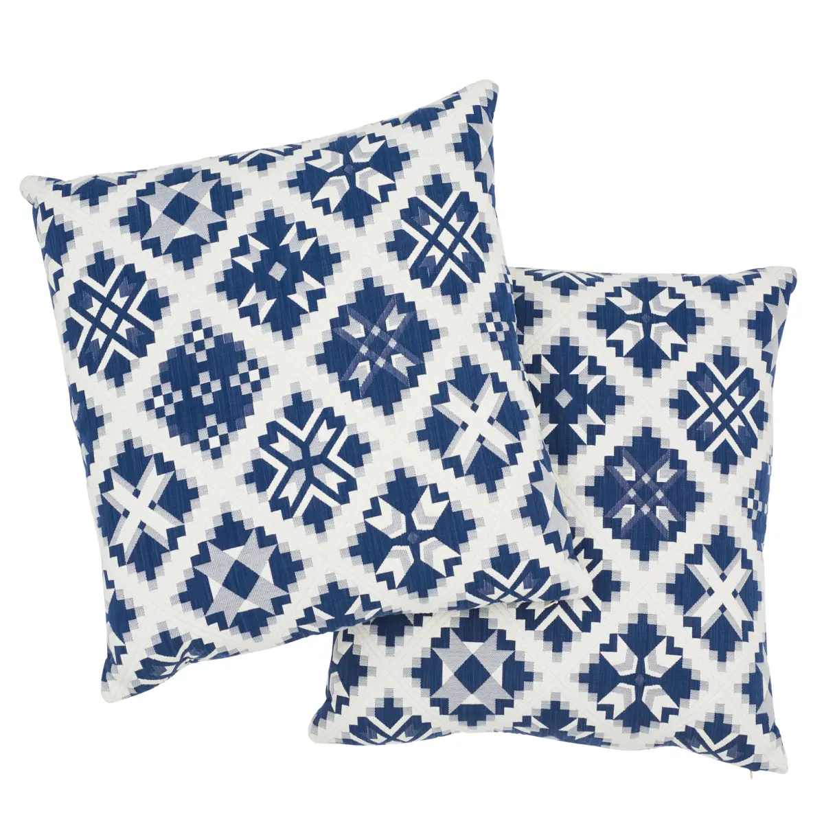 Tristan Patchwork Pillow_ INDIGO