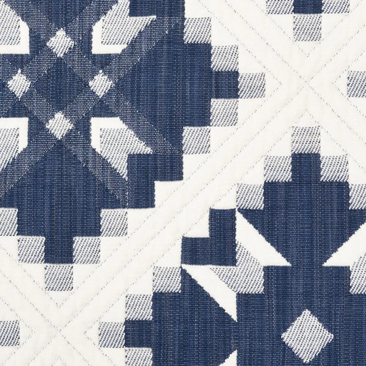 Tristan Patchwork Pillow_ INDIGO
