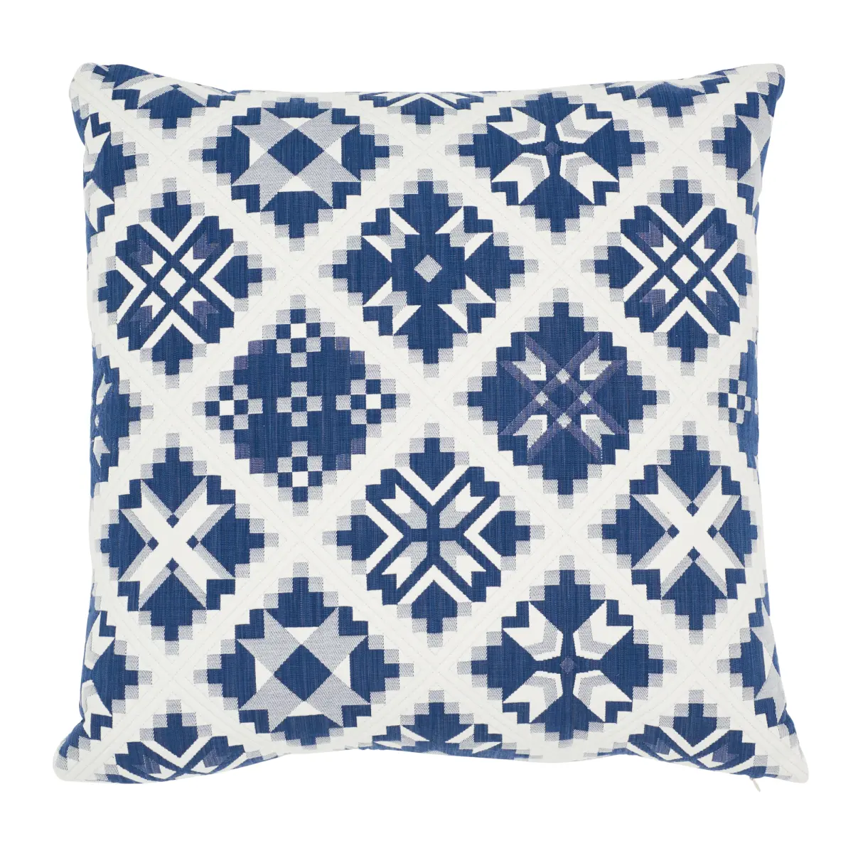 Tristan Patchwork Pillow_ INDIGO