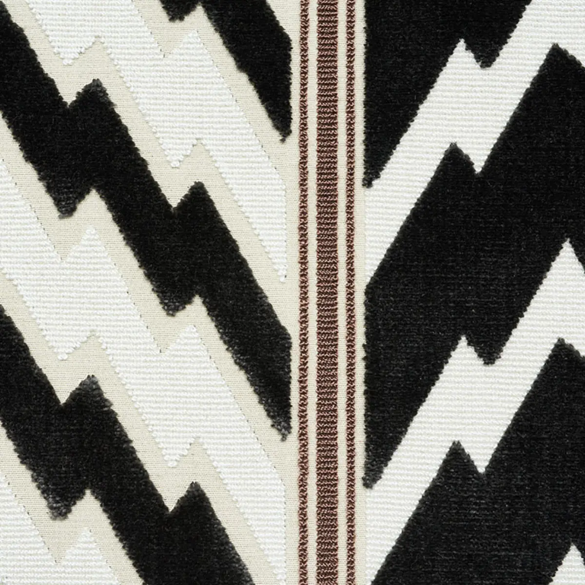 Florentine Velvet Pillow_ BLACK & WHITE