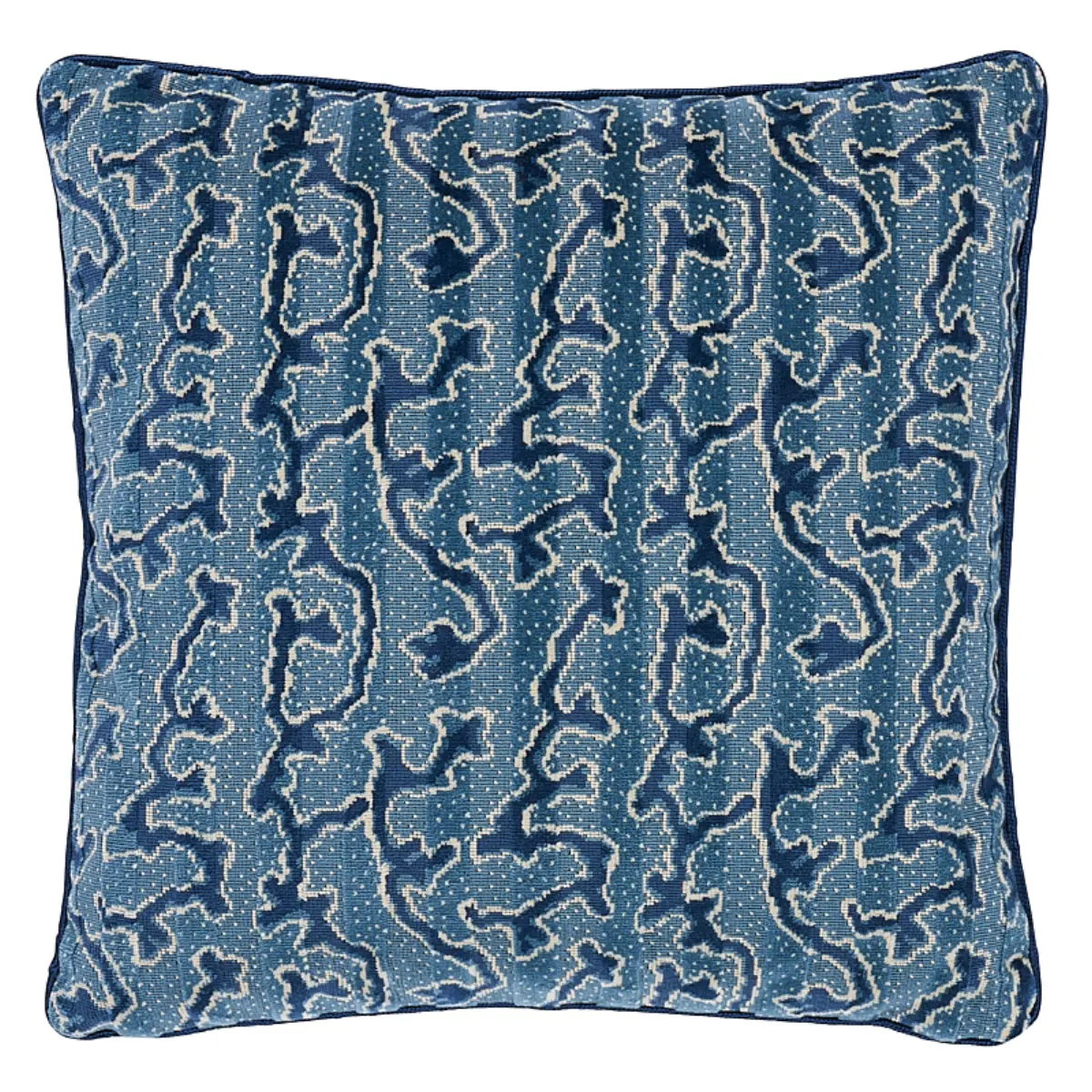 Corail Velvet Pillow_ MEDITERRANEAN