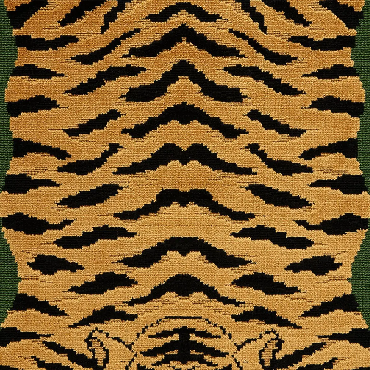 Jokhang Tiger Velvet Pillow_ PEACOCK & OLIVE