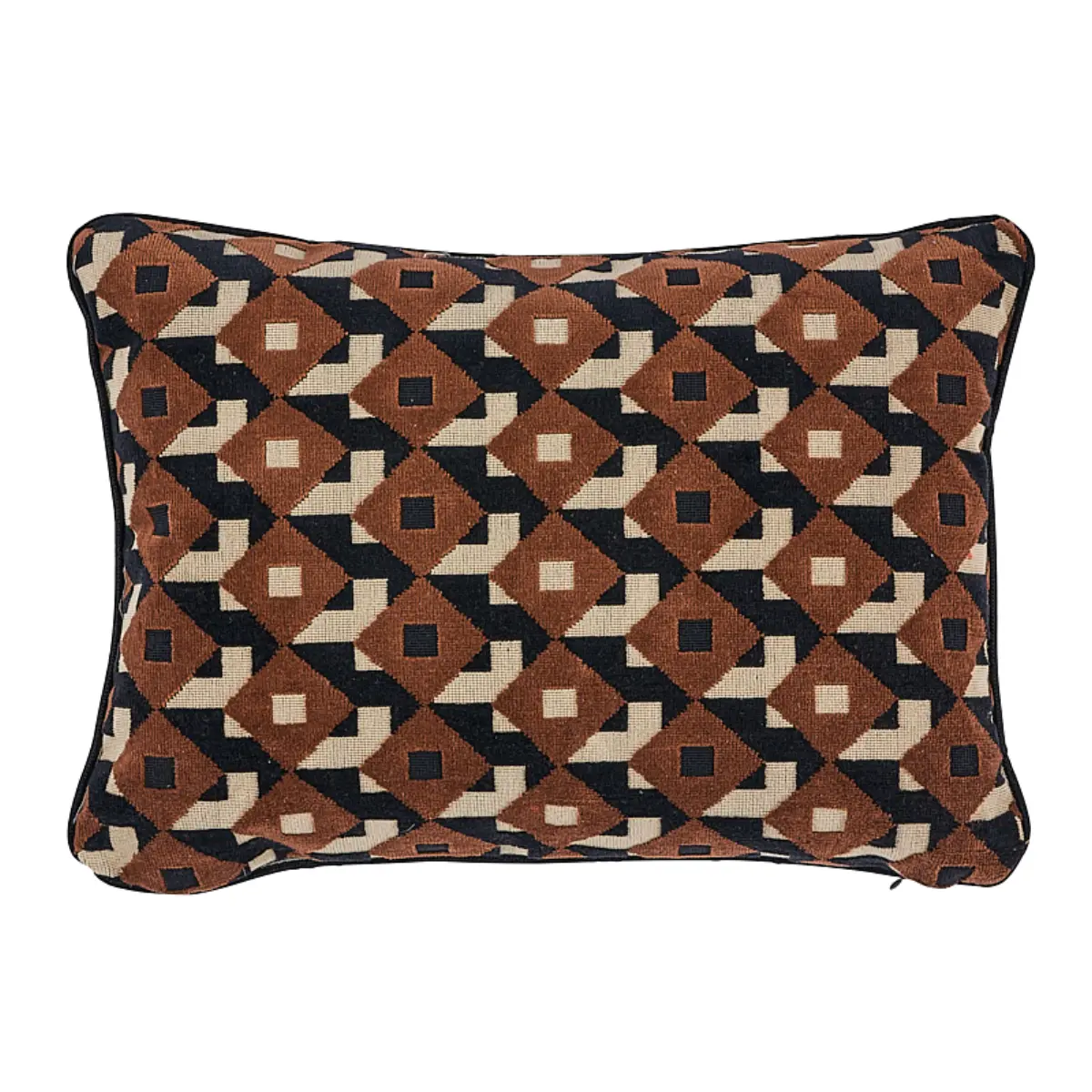 Jokhang Tiger Velvet Pillow_ RED & PINK