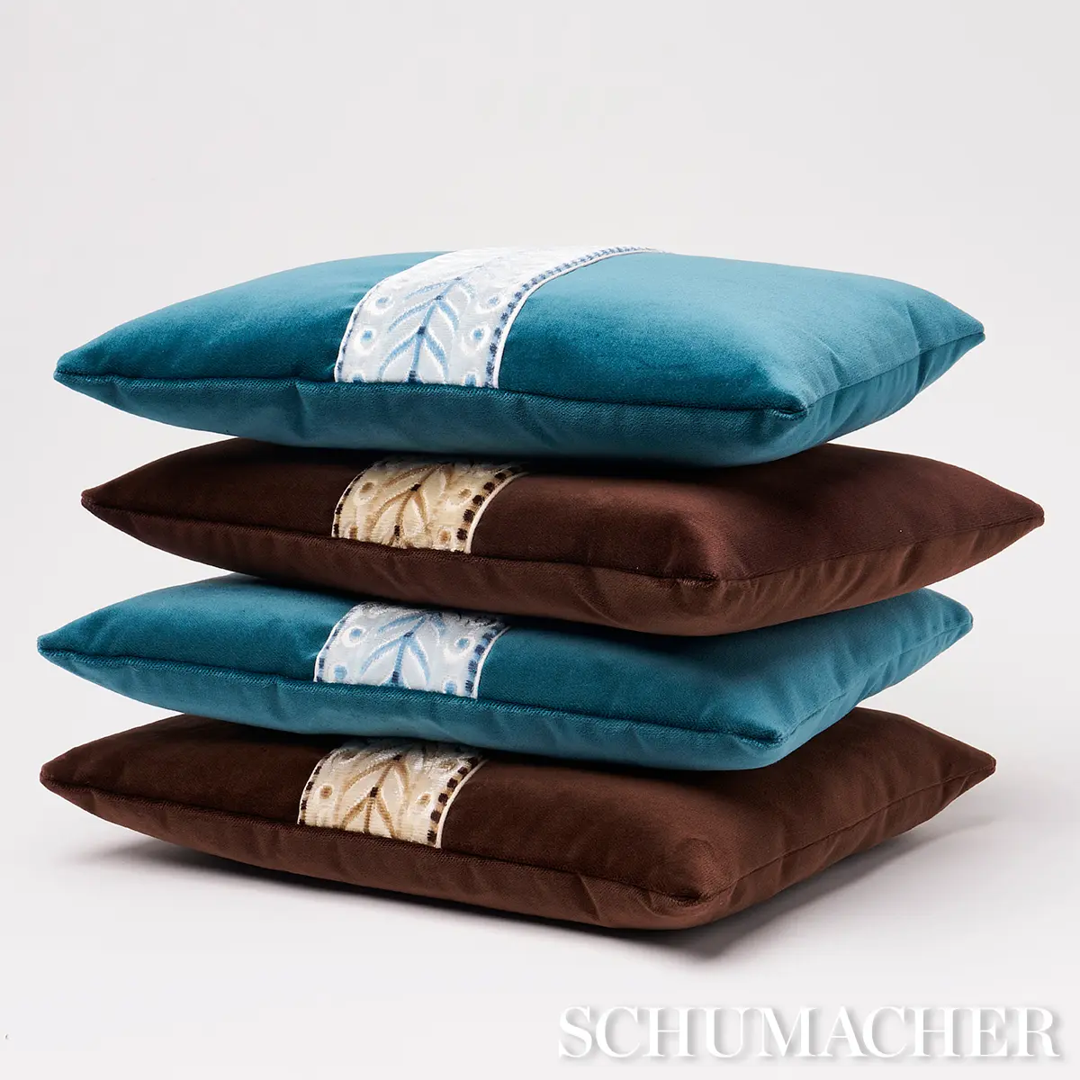 Marion Velvet Pillow_ PRUSSIAN