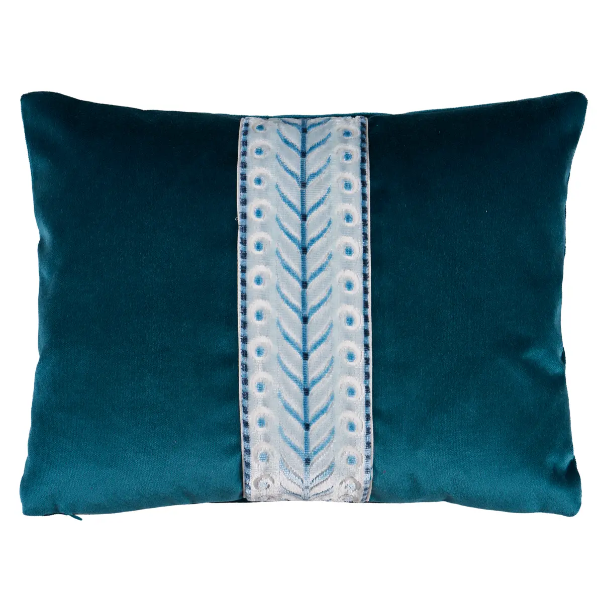 Marion Velvet Pillow_ PRUSSIAN