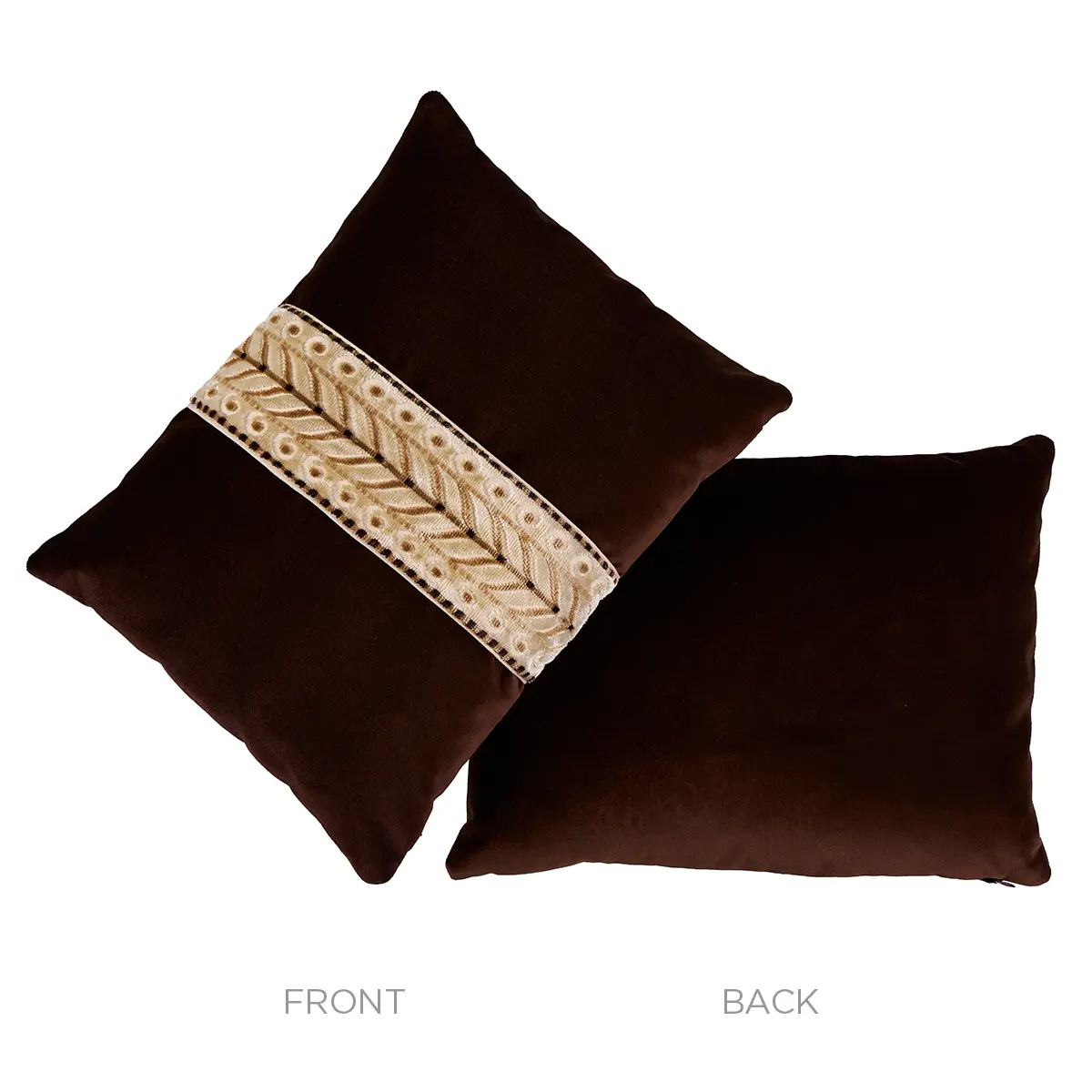 Marion Velvet Pillow_ SEPIA