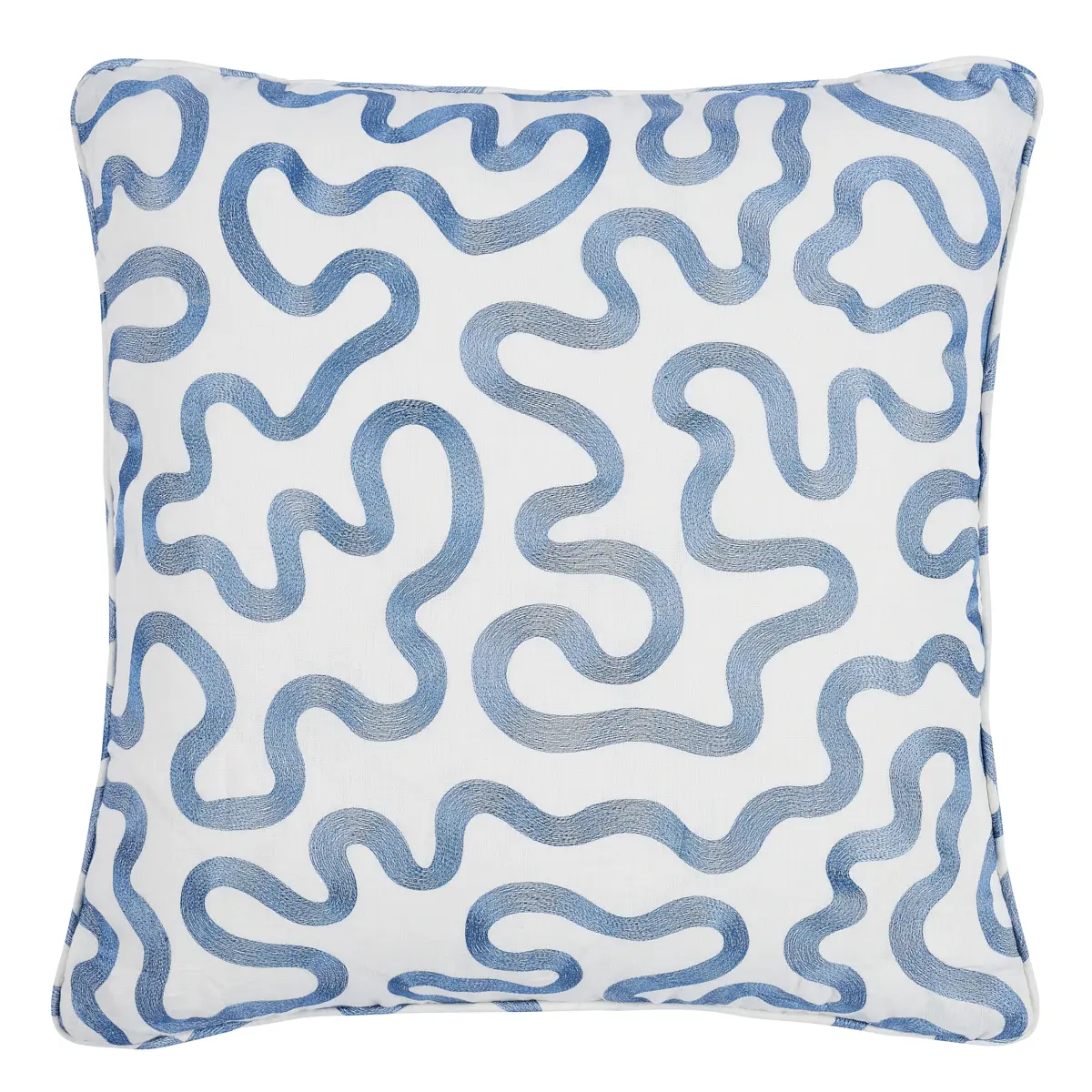 Riley Pillow_ NAVY ON IVORY