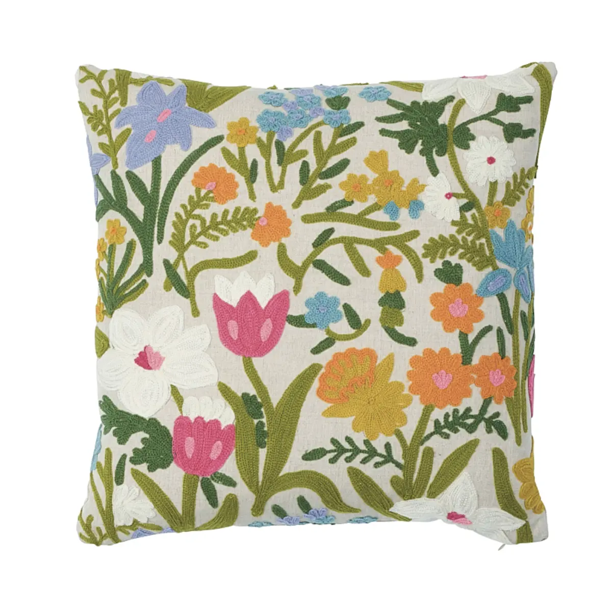 Crewel Garden Pillow_ MULTI