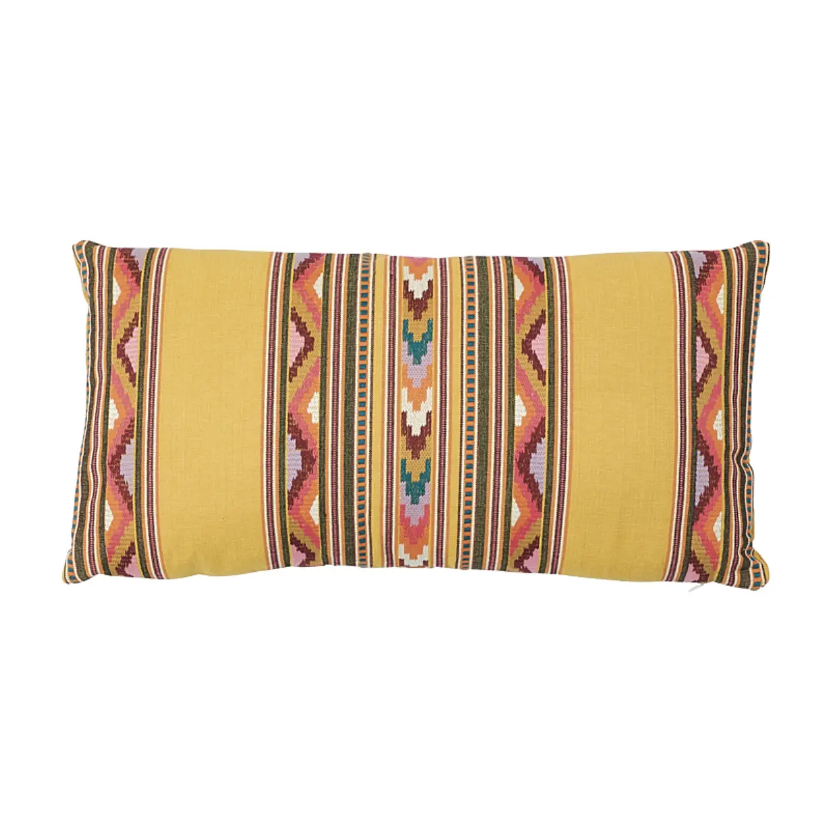 Zarzuela Embroidery Pillow_ SAFFRON