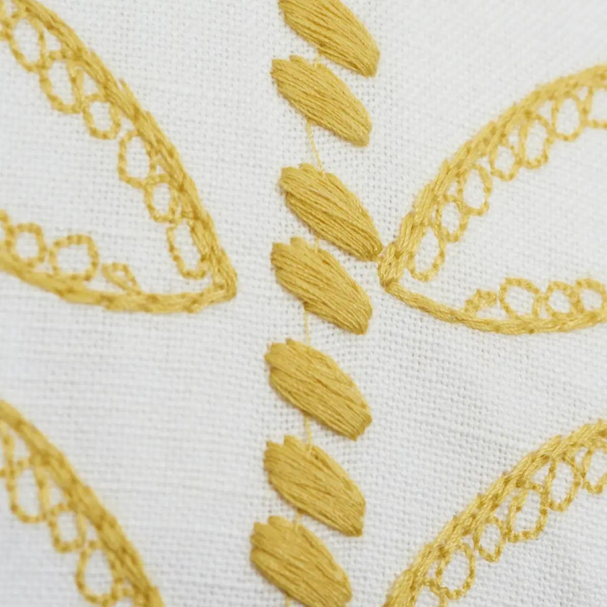 Camile Embroidery Pillow_ YELLOW