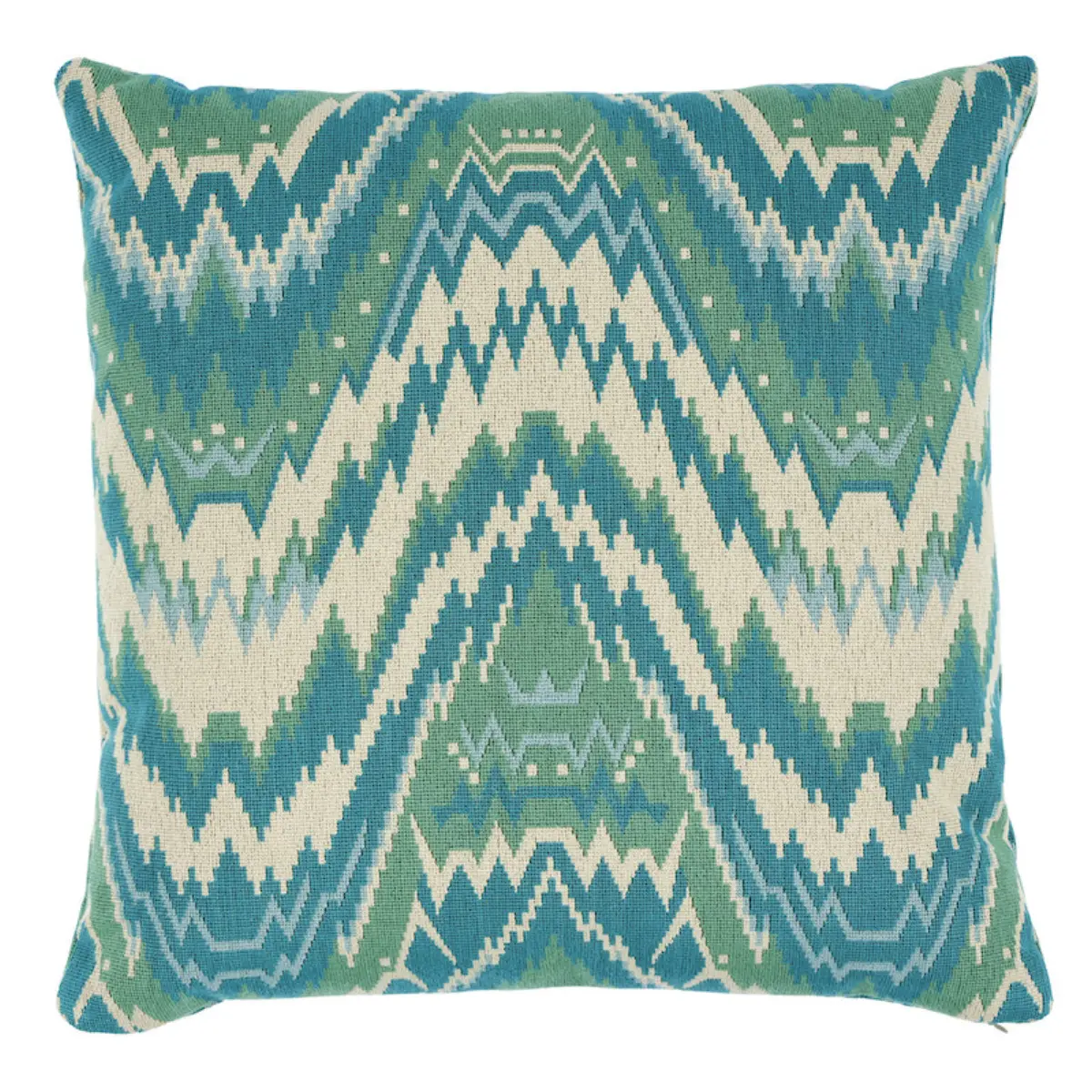 Tauride Épinglé Pillow_ PEACOCK