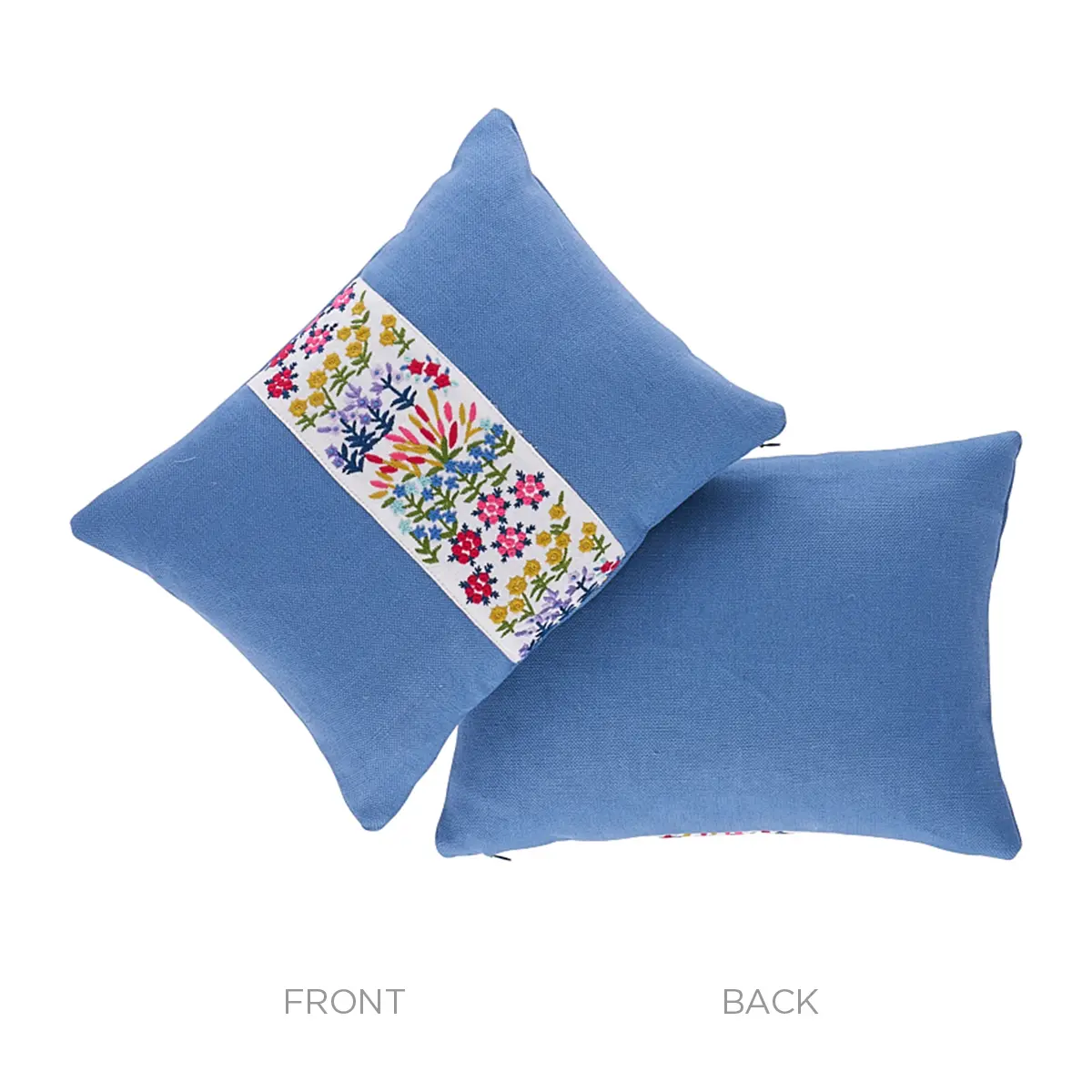 Lula Embroidered Pillow_ IVORY