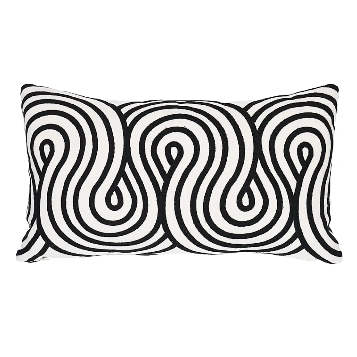 Giraldi Embroidery Pillow_ BLACK