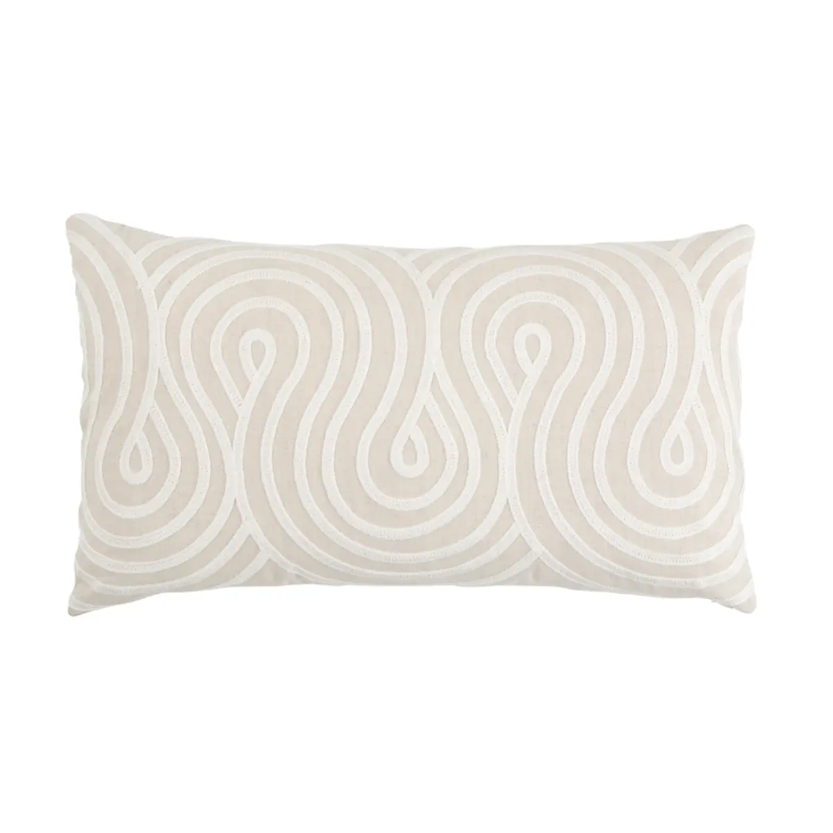 Giraldi Embroidery Pillow_ NATURAL