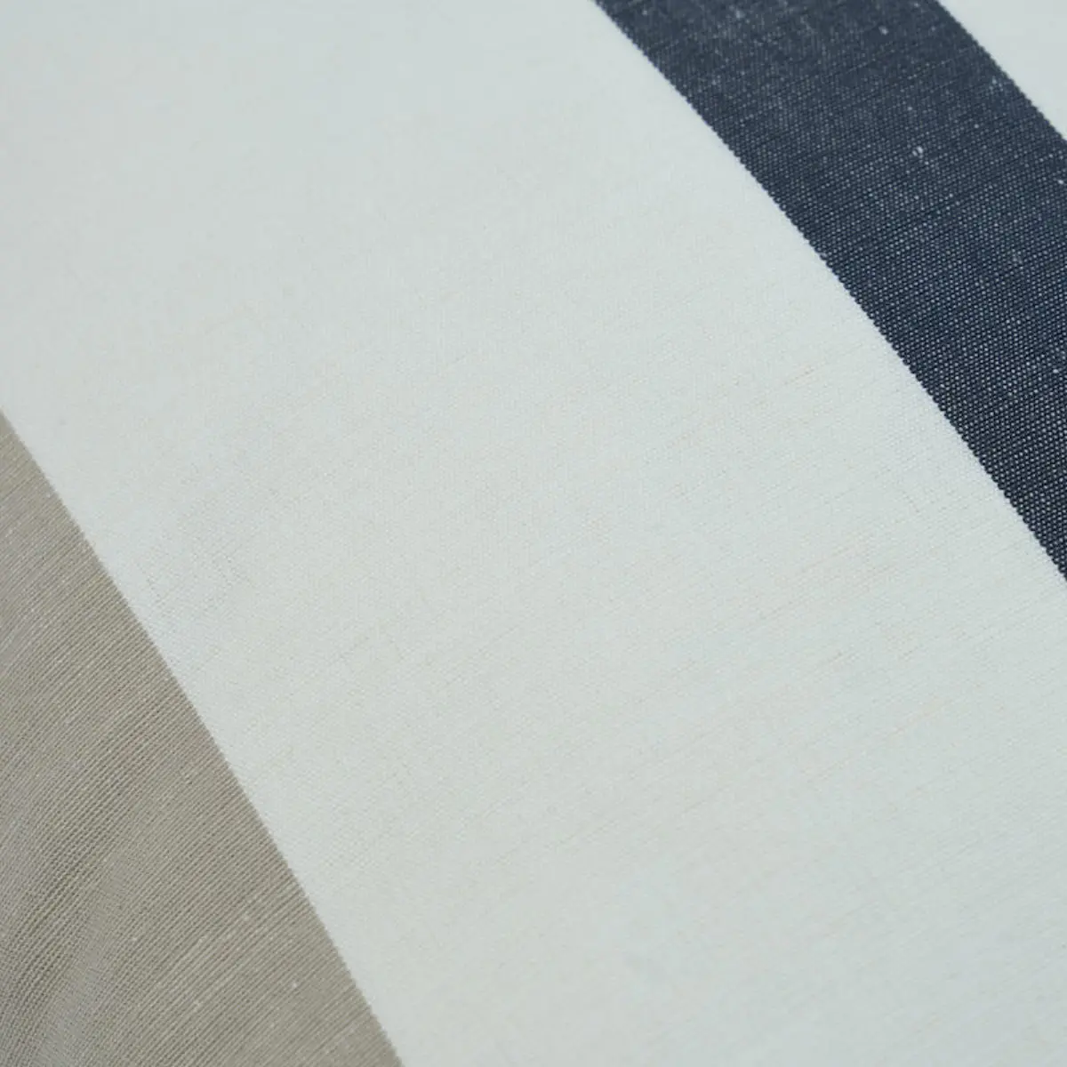 Lolland Linen Stripe Pillow_ GREY SAND