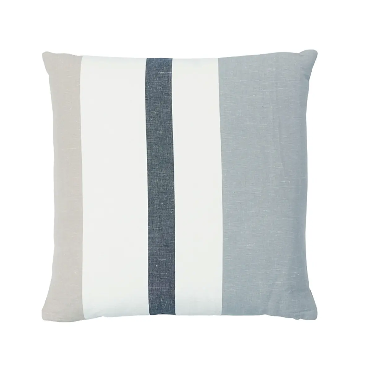 Lolland Linen Stripe Pillow_ GREY SAND