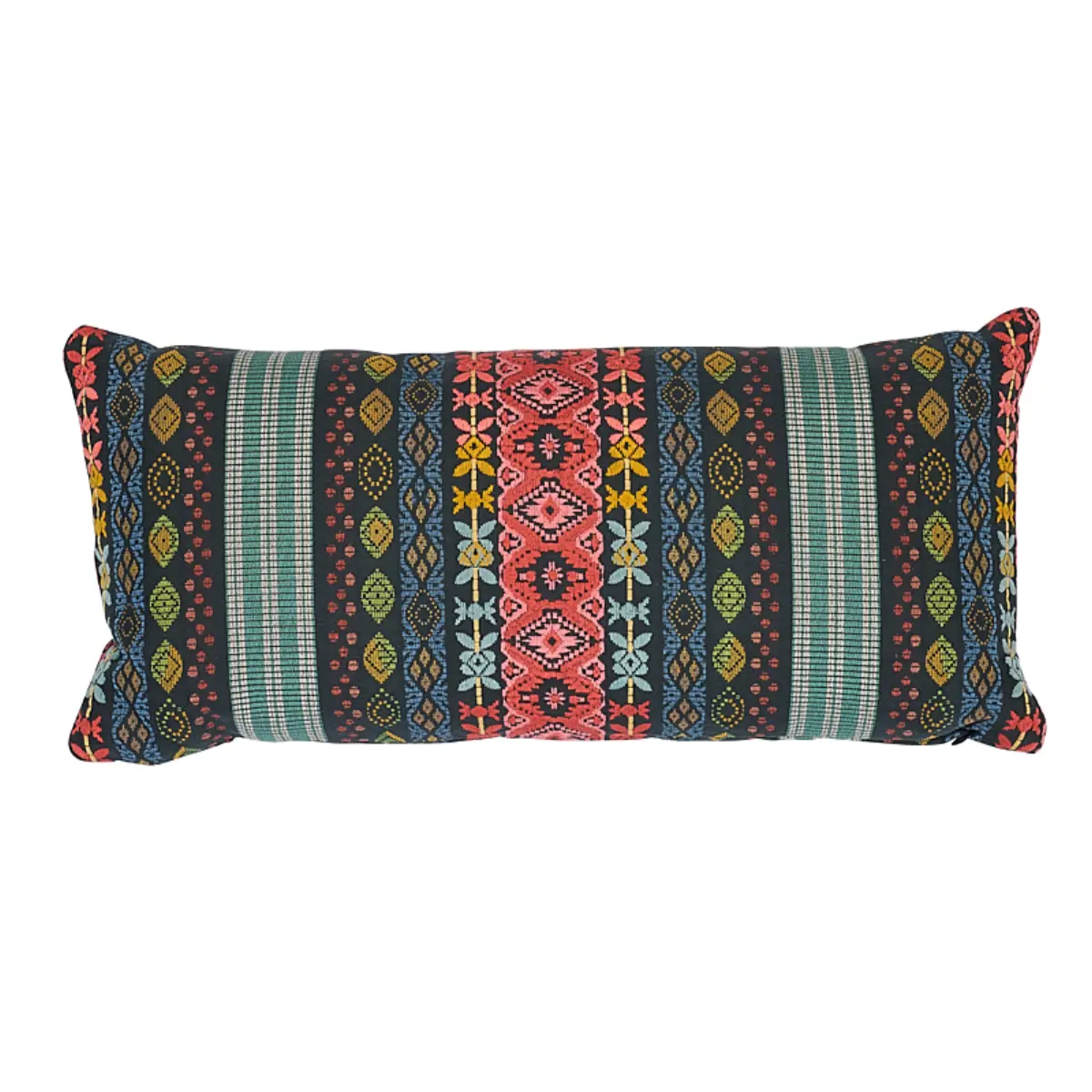Cosima Embroidery Pillow_ CARBON MULTI