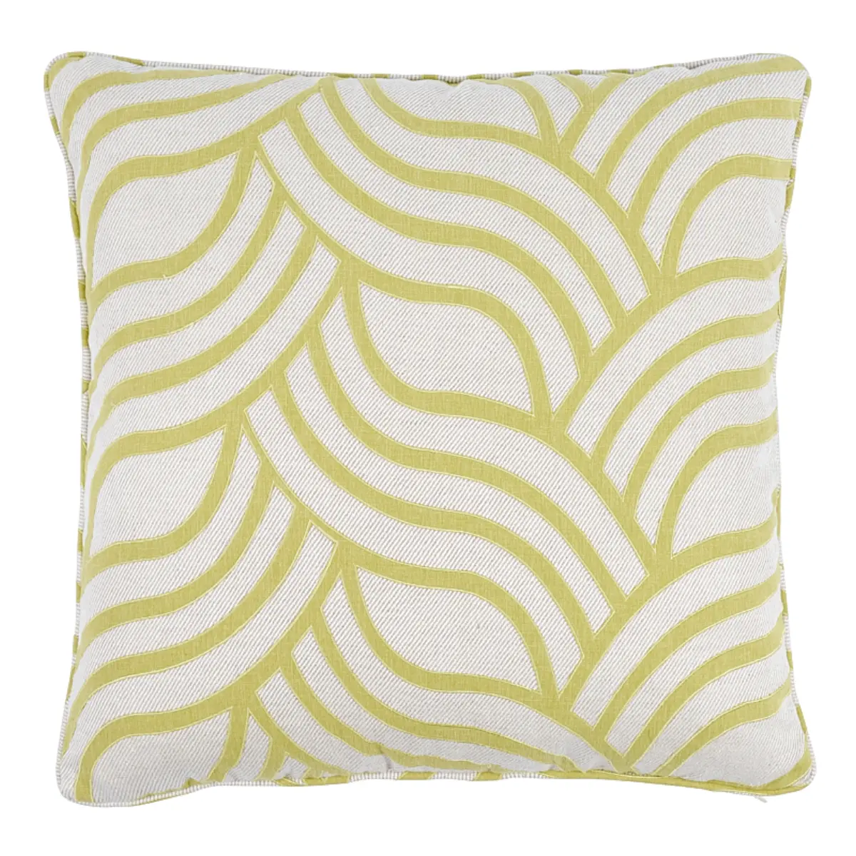 Sangomar Applique Pillow_ CITRON