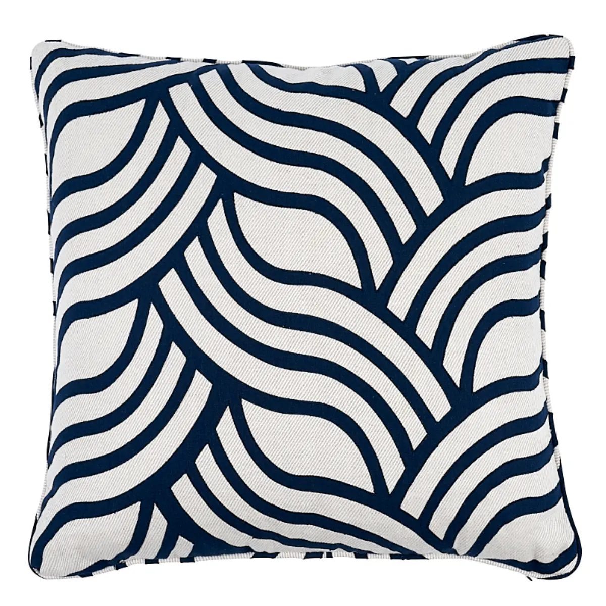 Sangomar Applique Pillow_ NAVY