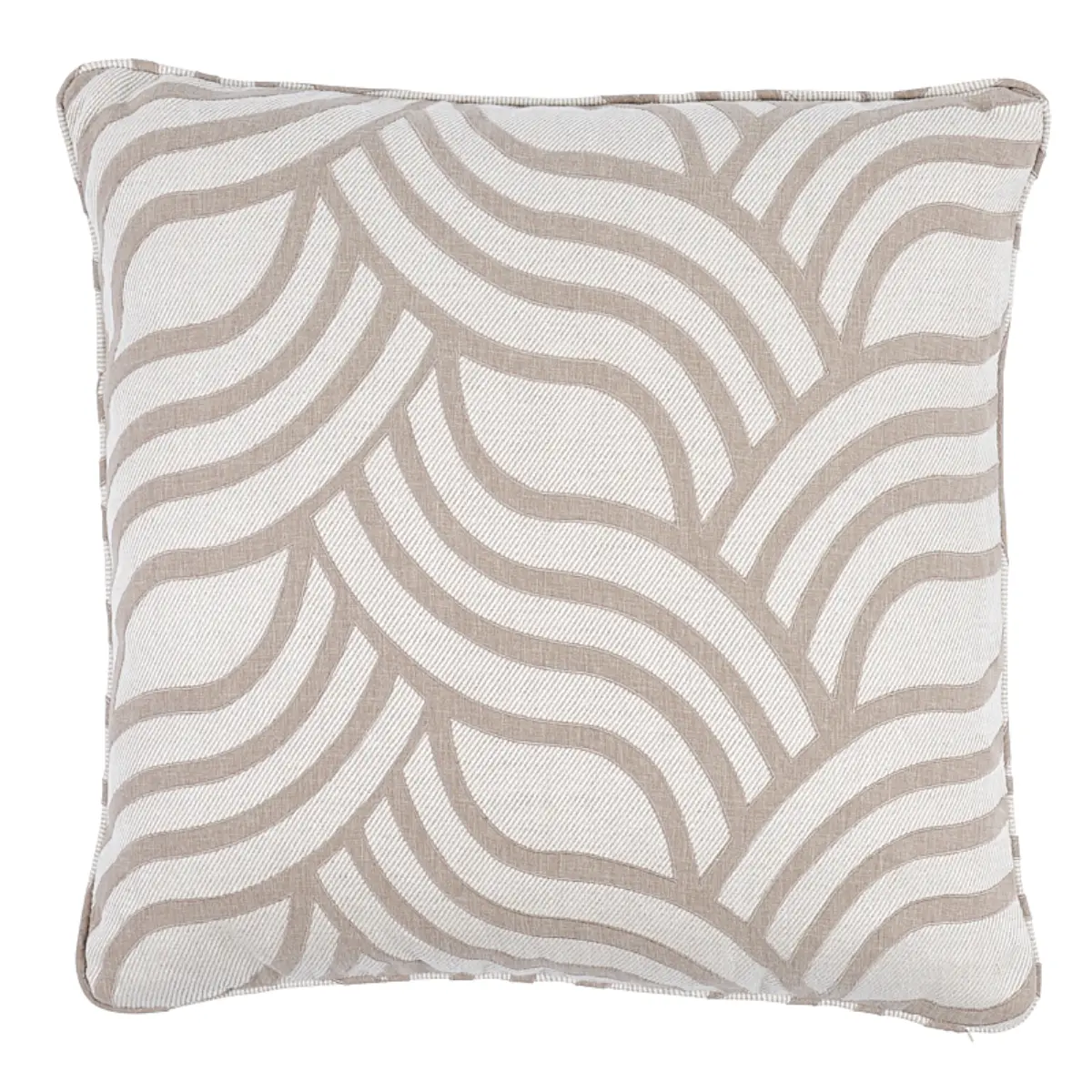 Sangomar Applique Pillow_ BROWN