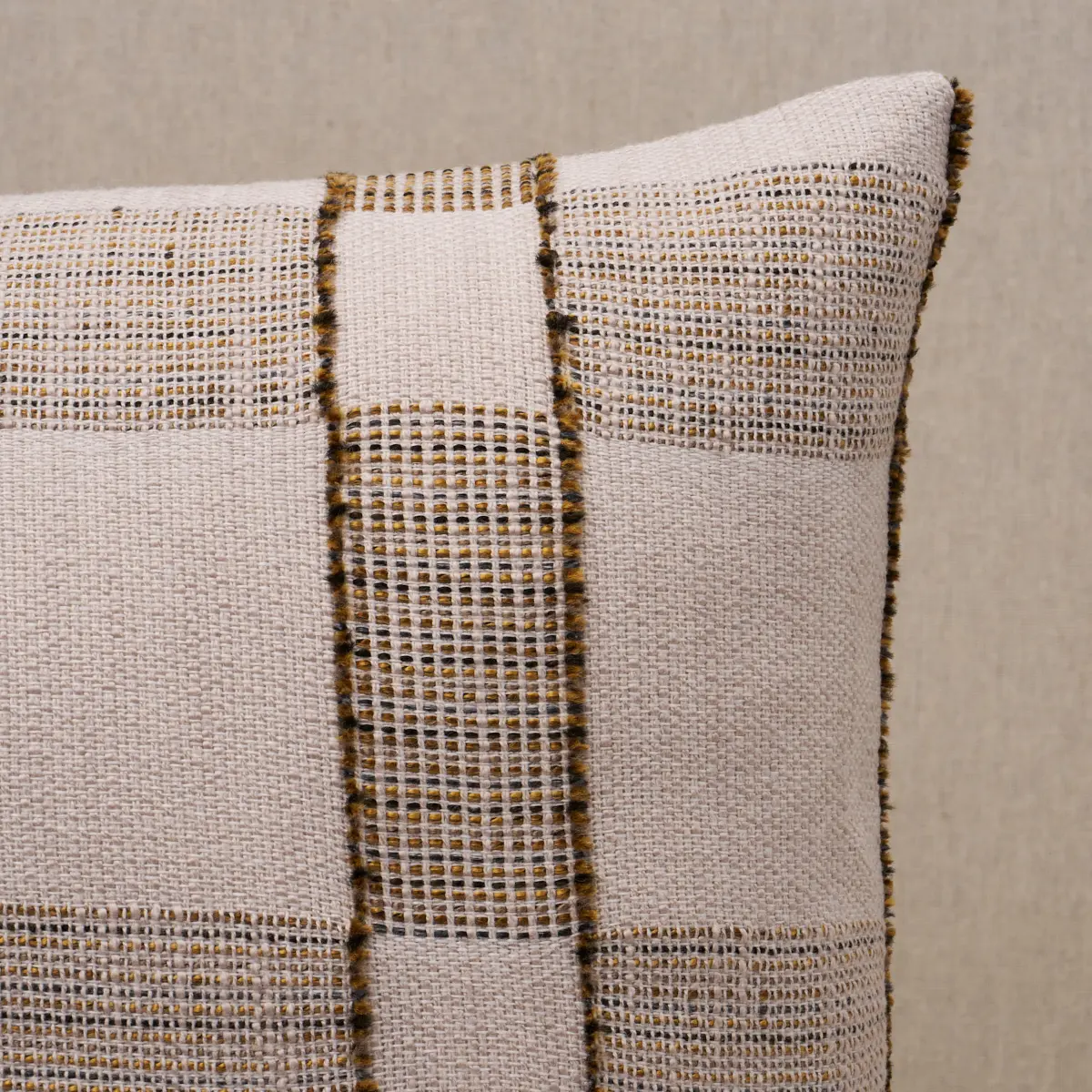 Elko Plaid Pillow_ STRAW