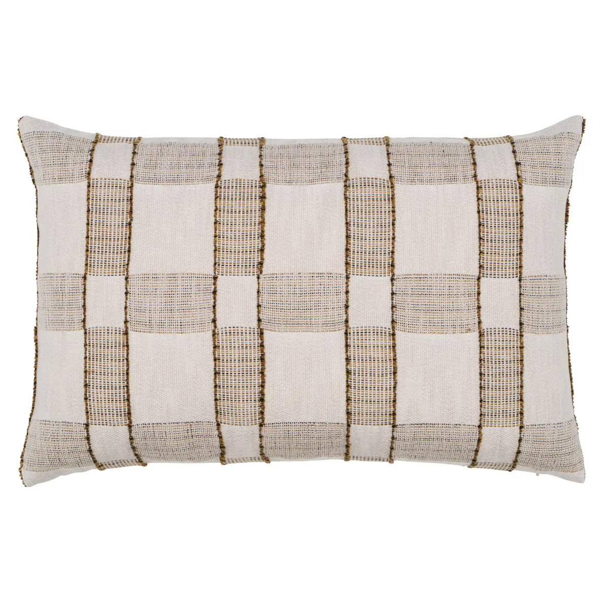Elko Plaid Pillow_ STRAW