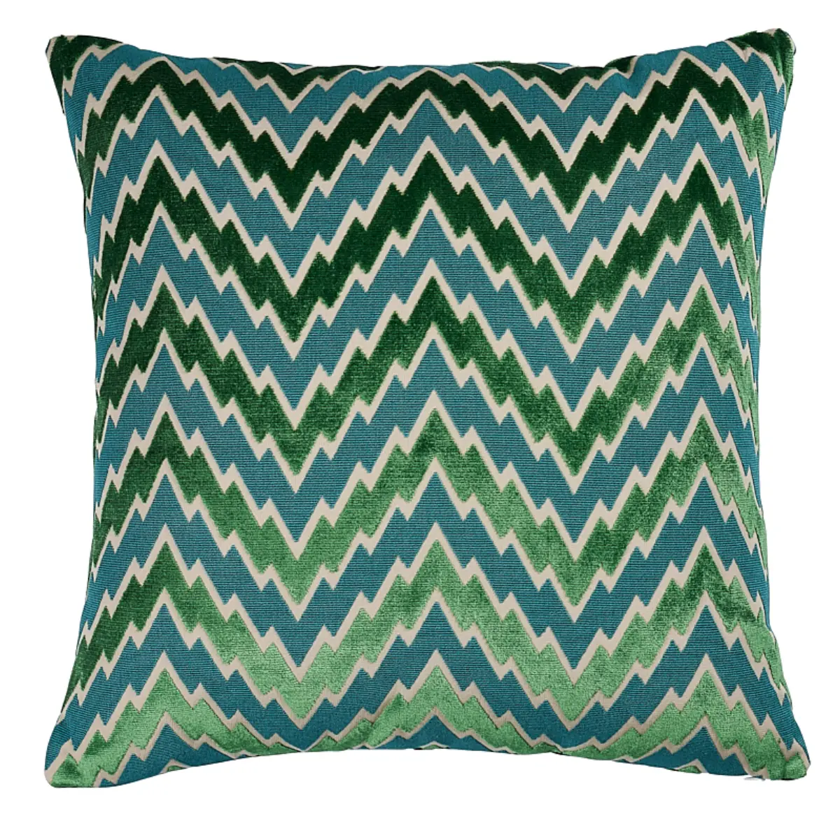 Florentine Chevron Pillow_ EMERALD