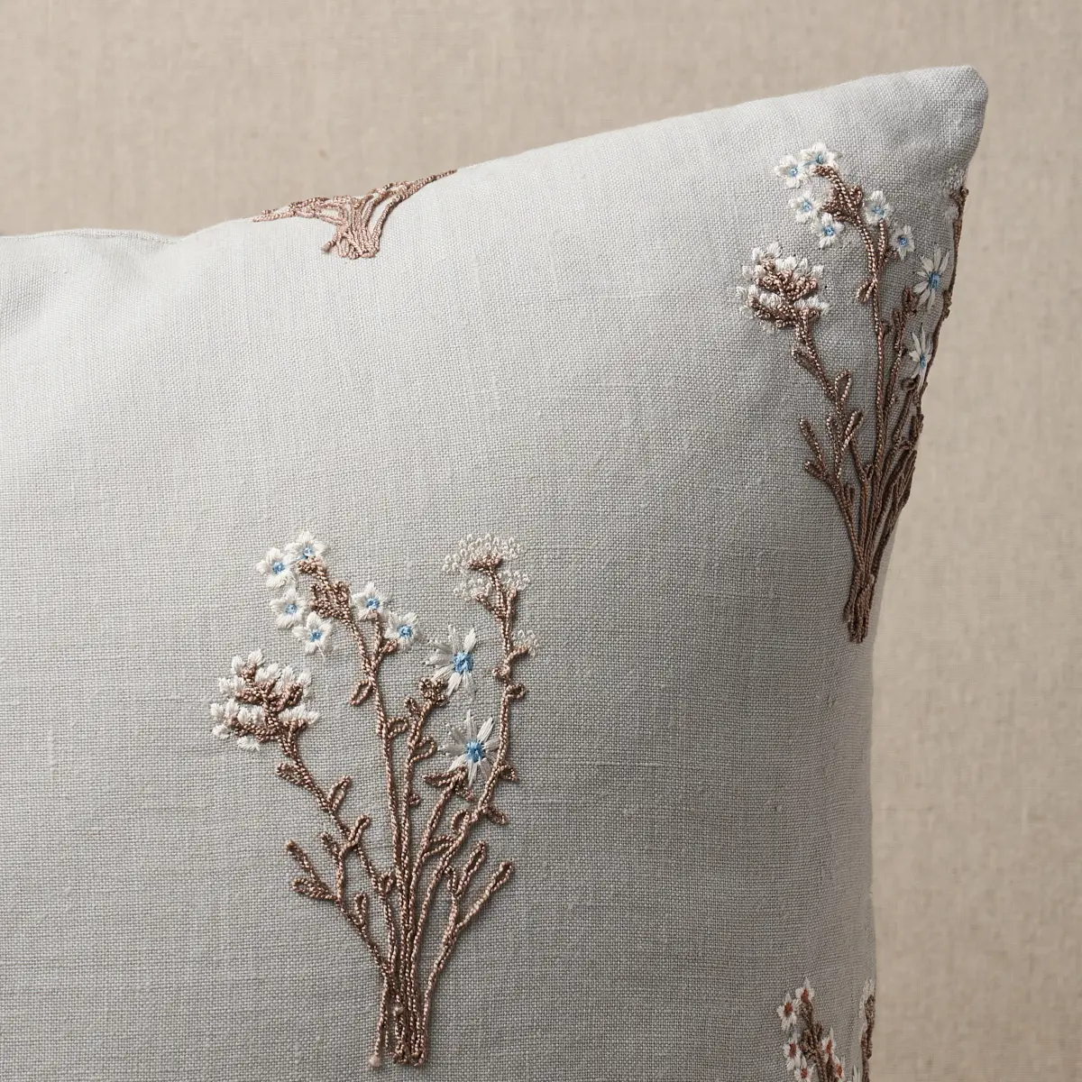 Stora Embroidery Pillow_ MINERAL
