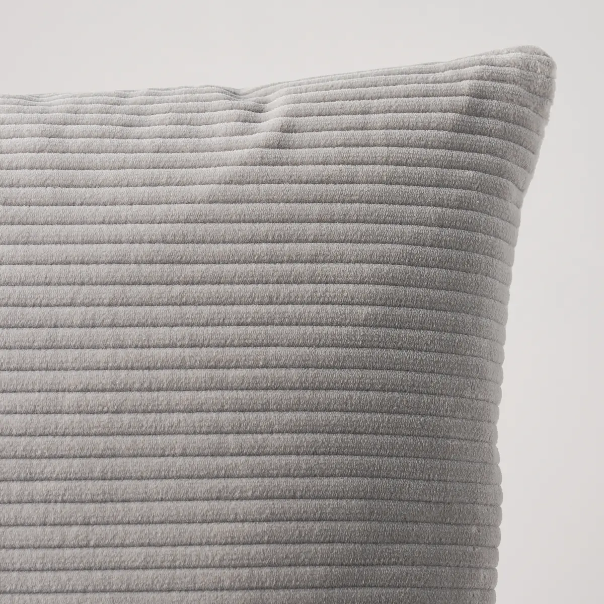 Wyatt Corduroy Pillow_ STEEL GREY