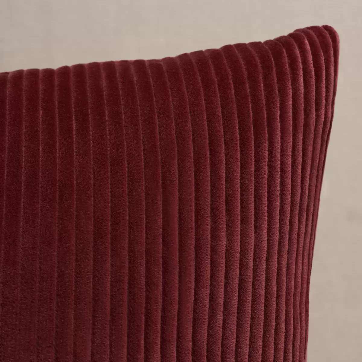 Wyatt Corduroy Pillow_ MERLOT