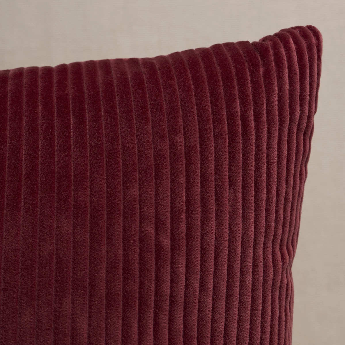 Wyatt Corduroy Pillow_ MERLOT