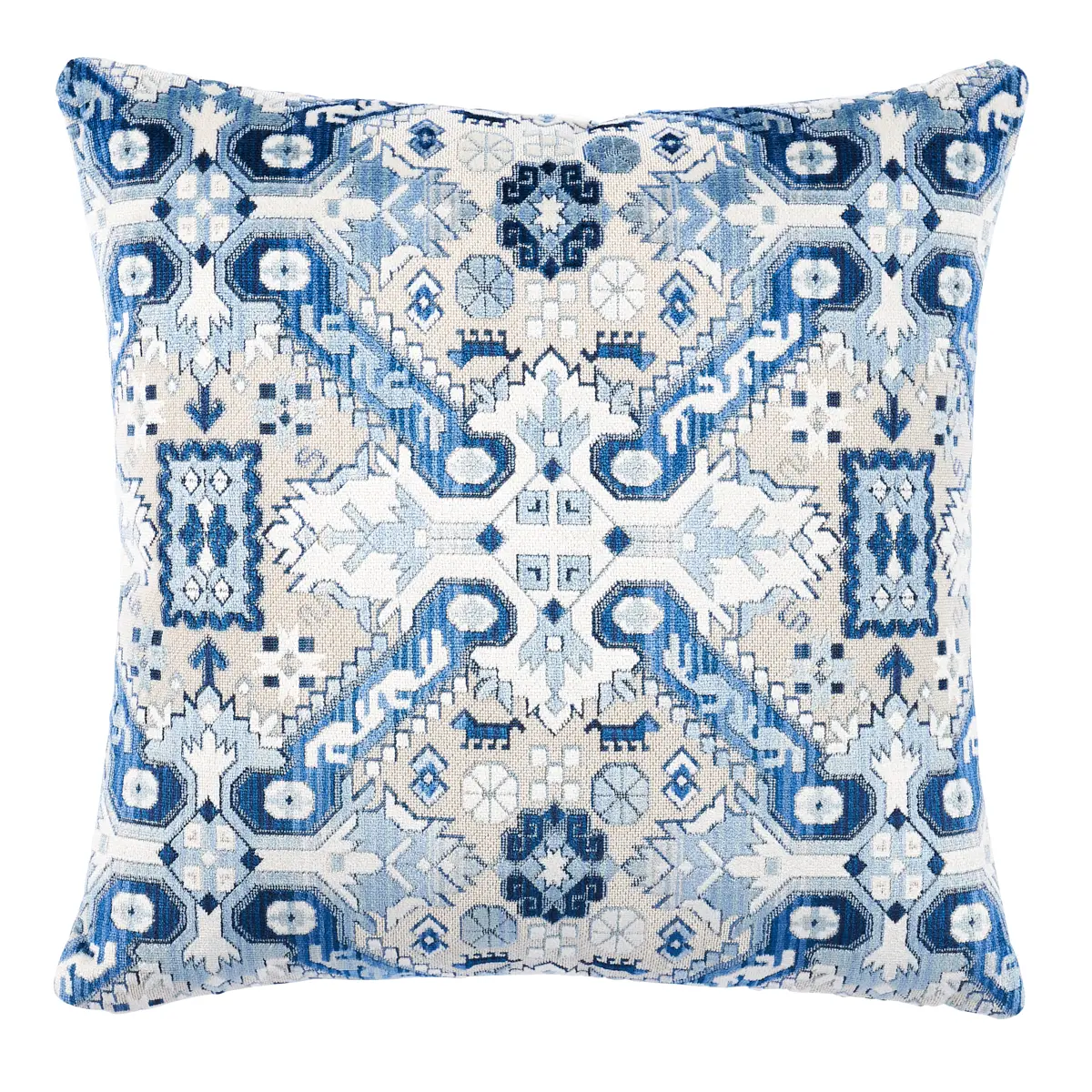 Tiraz Velvet Pillow_ INDIGO