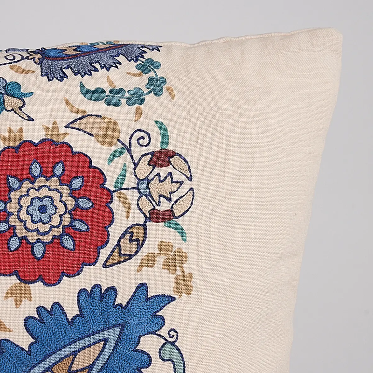Anatolia Embroidery Pillow_ RED & BLUE