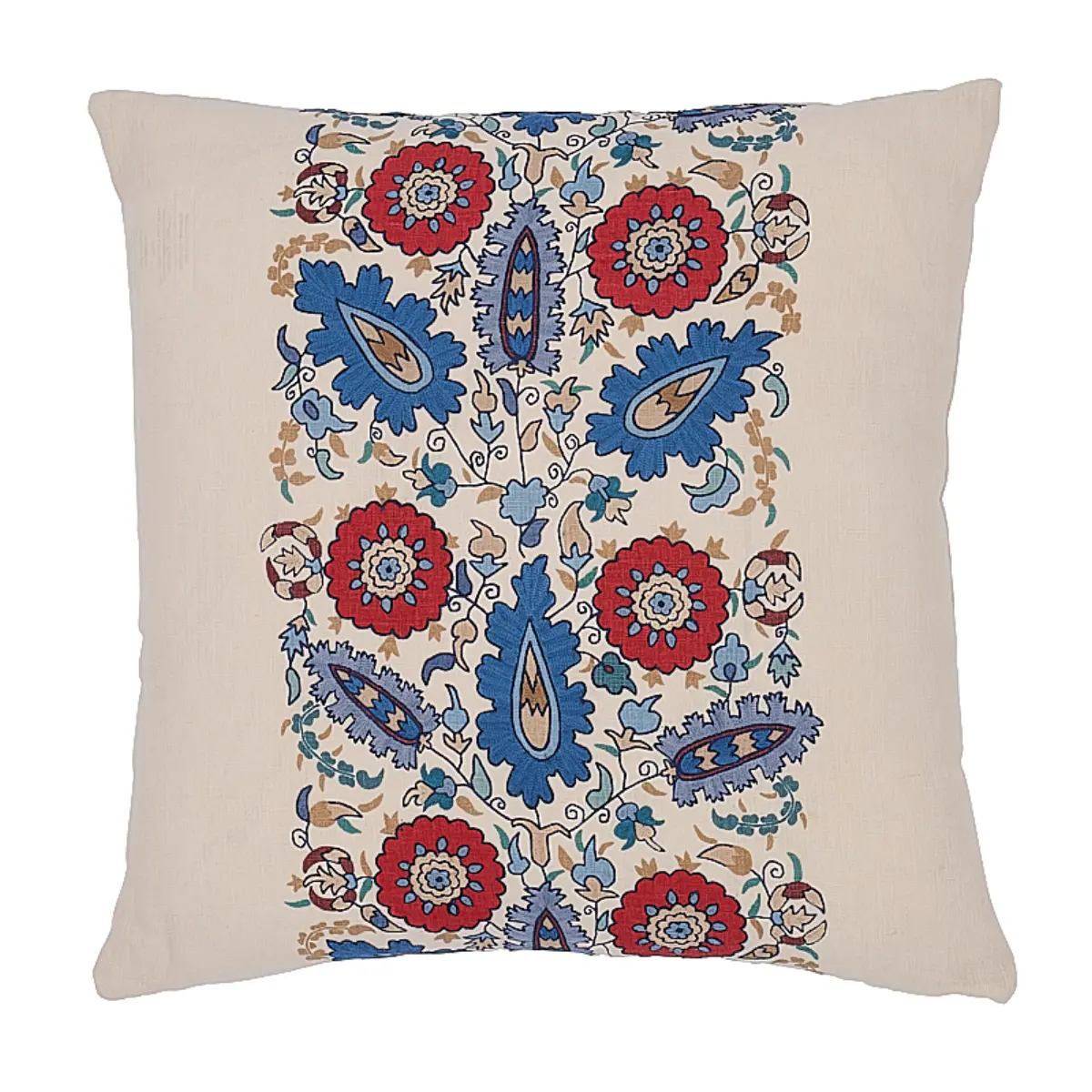 Anatolia Embroidery Pillow_ RED & BLUE