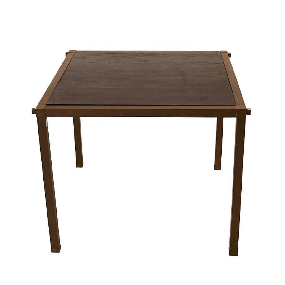 BRASS AND WOOD SIDE TABLES_ 
